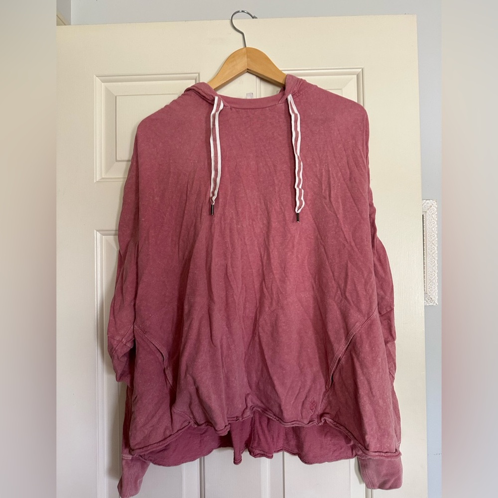Casual Pink Hoodie with Drawstrings Free People Movement
